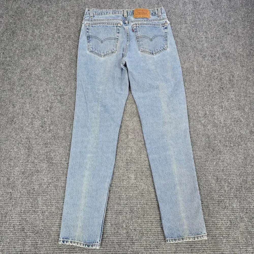 VTG Levi’s 512 Jeans Mens 33x32 USA Made Light Wash Slim Tapered 31x31
